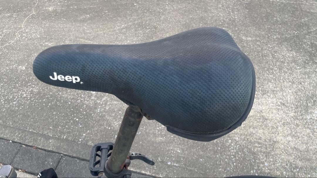 Jeep 折りたたみ自転車 グレー 前面バスケット付き