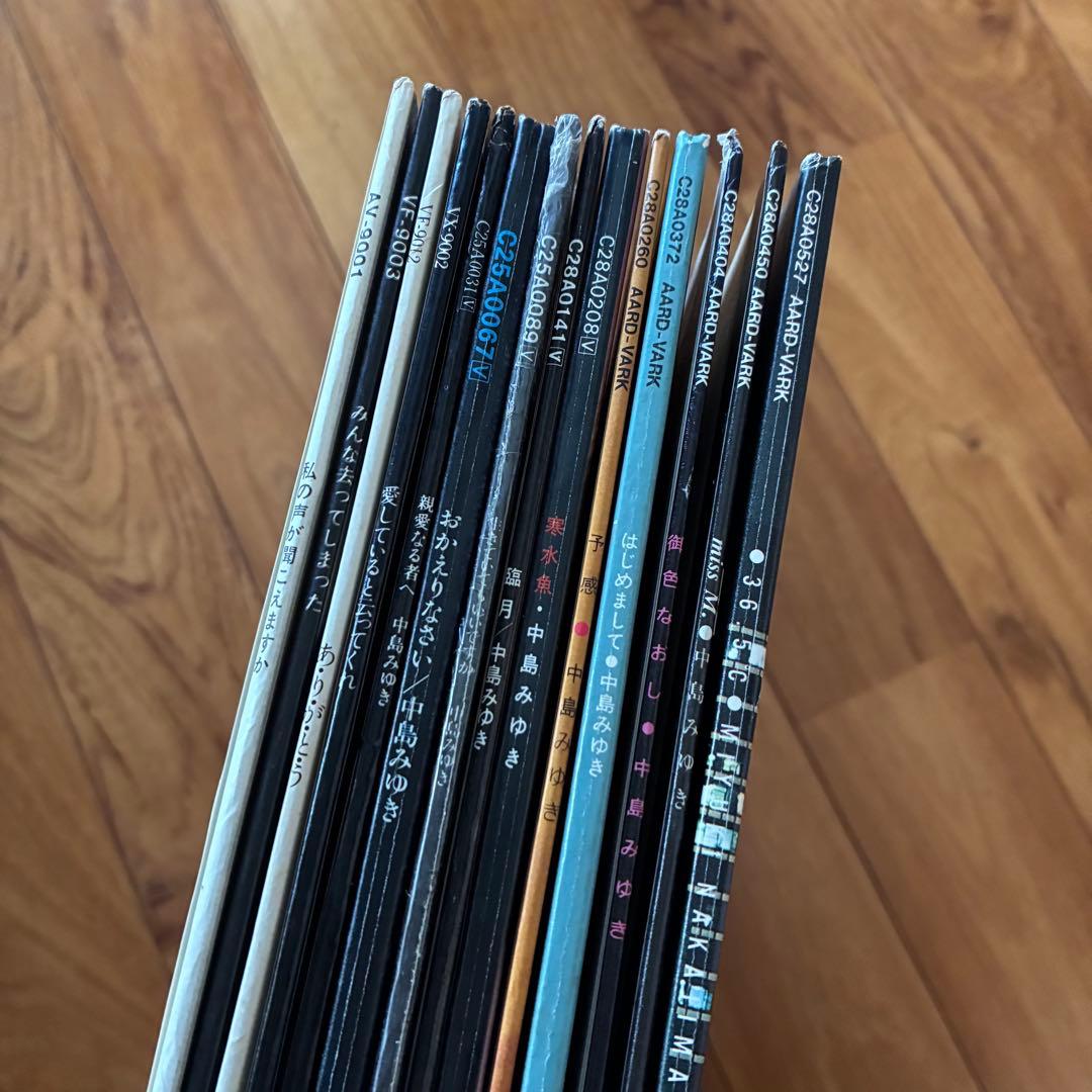 全揃・美盤揃＊中島みゆきLPまとめて14枚〜『私の声が…』〜『36.5℃』まで