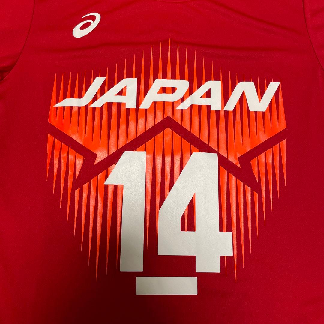 美品asics男子バレー日本代表 14 ISHIKAWA 石川祐希 ユニフォーム
