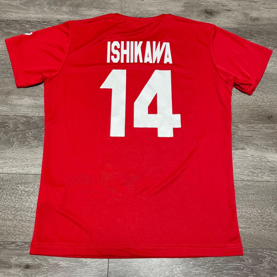 美品asics男子バレー日本代表 14 ISHIKAWA 石川祐希 ユニフォーム