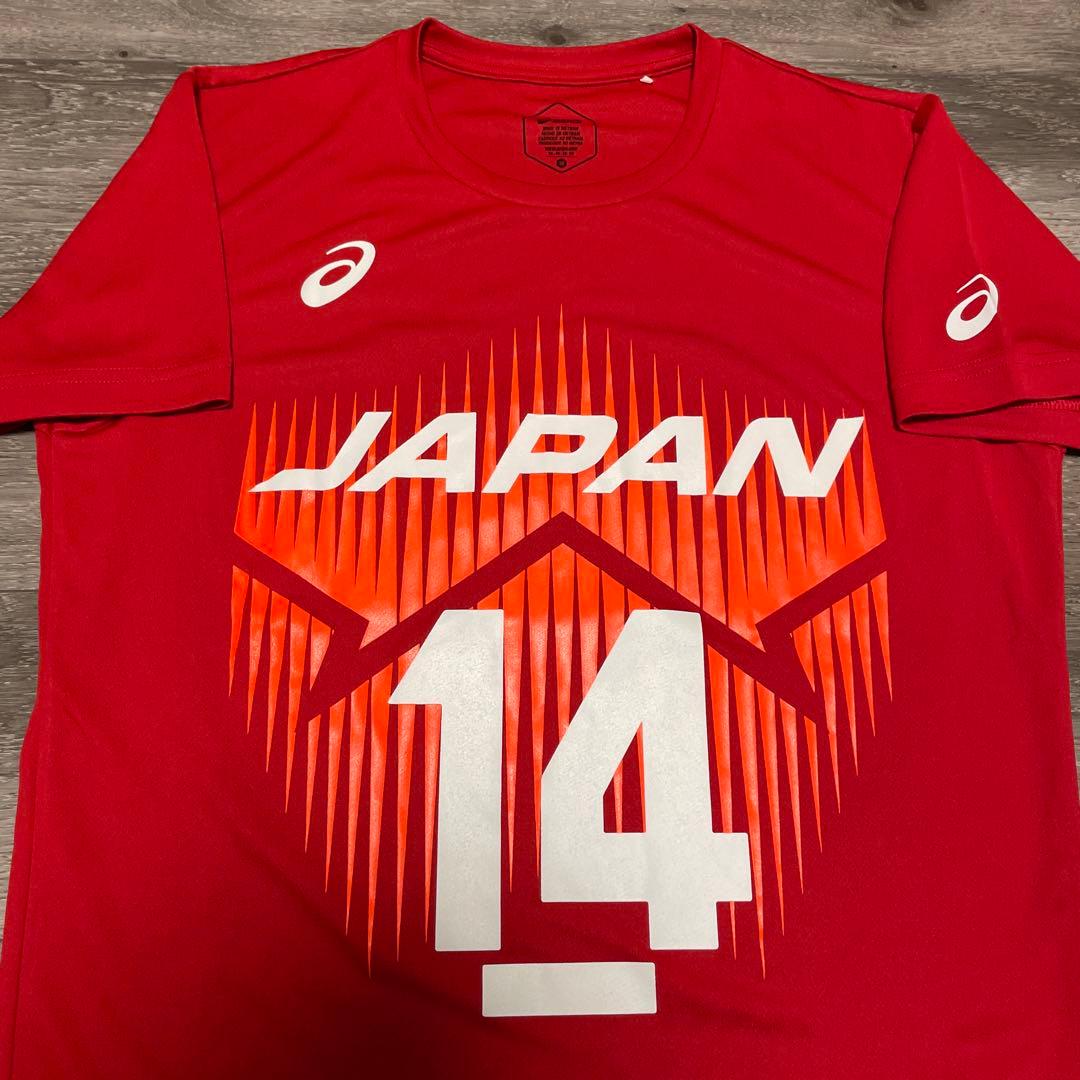 美品asics男子バレー日本代表 14 ISHIKAWA 石川祐希 ユニフォーム
