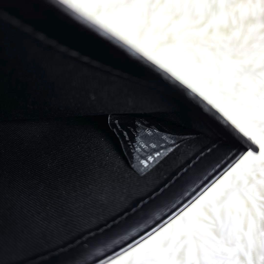 Maison Margiela 二つ折り財布　4ステッチ　レザー　ブラック