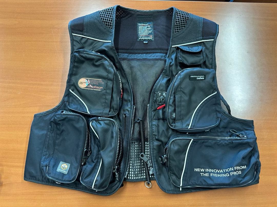 値下げ　プロバイザー　PROVISOR フィッシング　鮎ベスト 渓流ベスト　黒