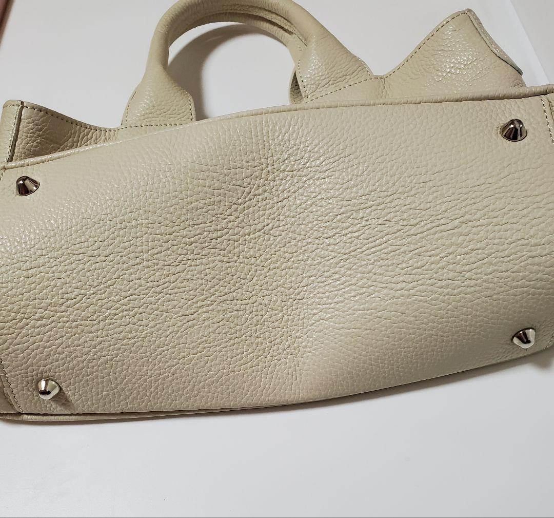 AL SOLITOアルソリト　イタリア　レザートートバッグ オフホワイト