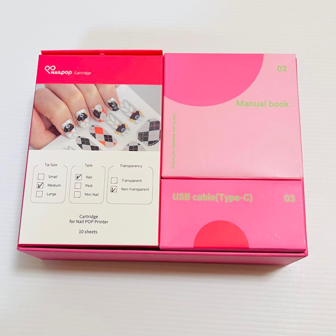 Nail POP ネイルポップ ネイルシールプリンター カートリッジセット