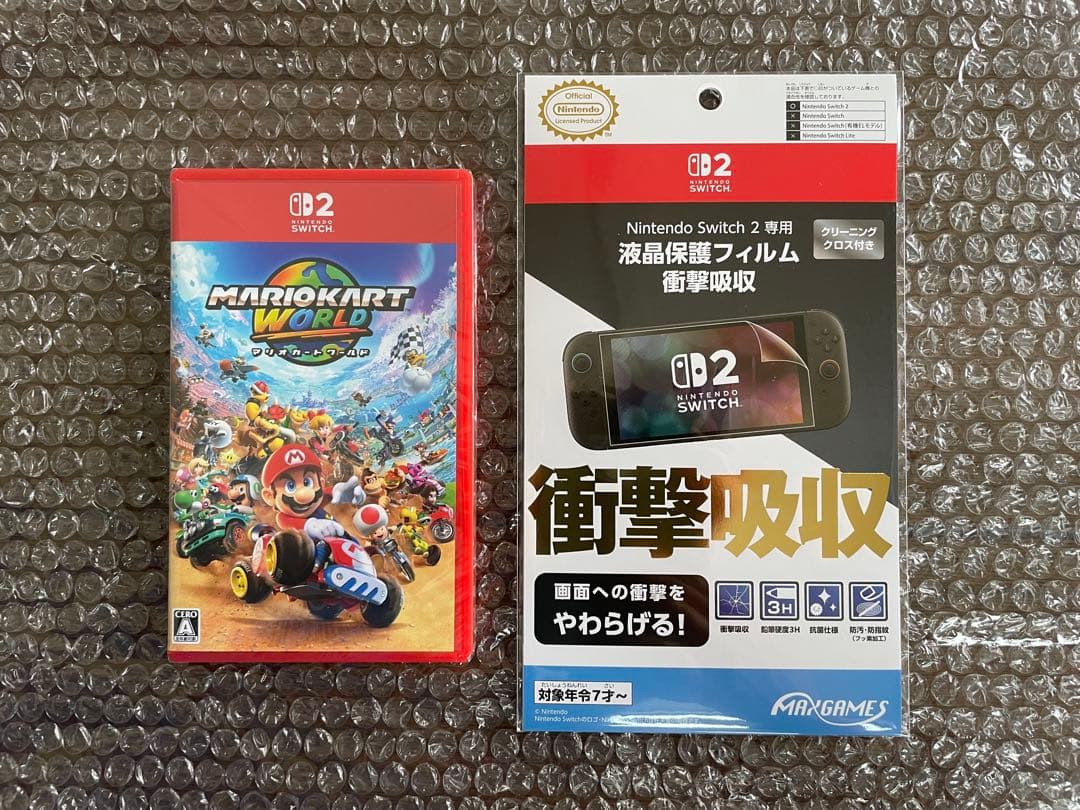 マリオカートワールド + Nintendo Switch2 専用液晶保護フィルム