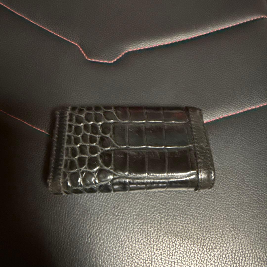 ビルウォールレザー　クロコキーケース