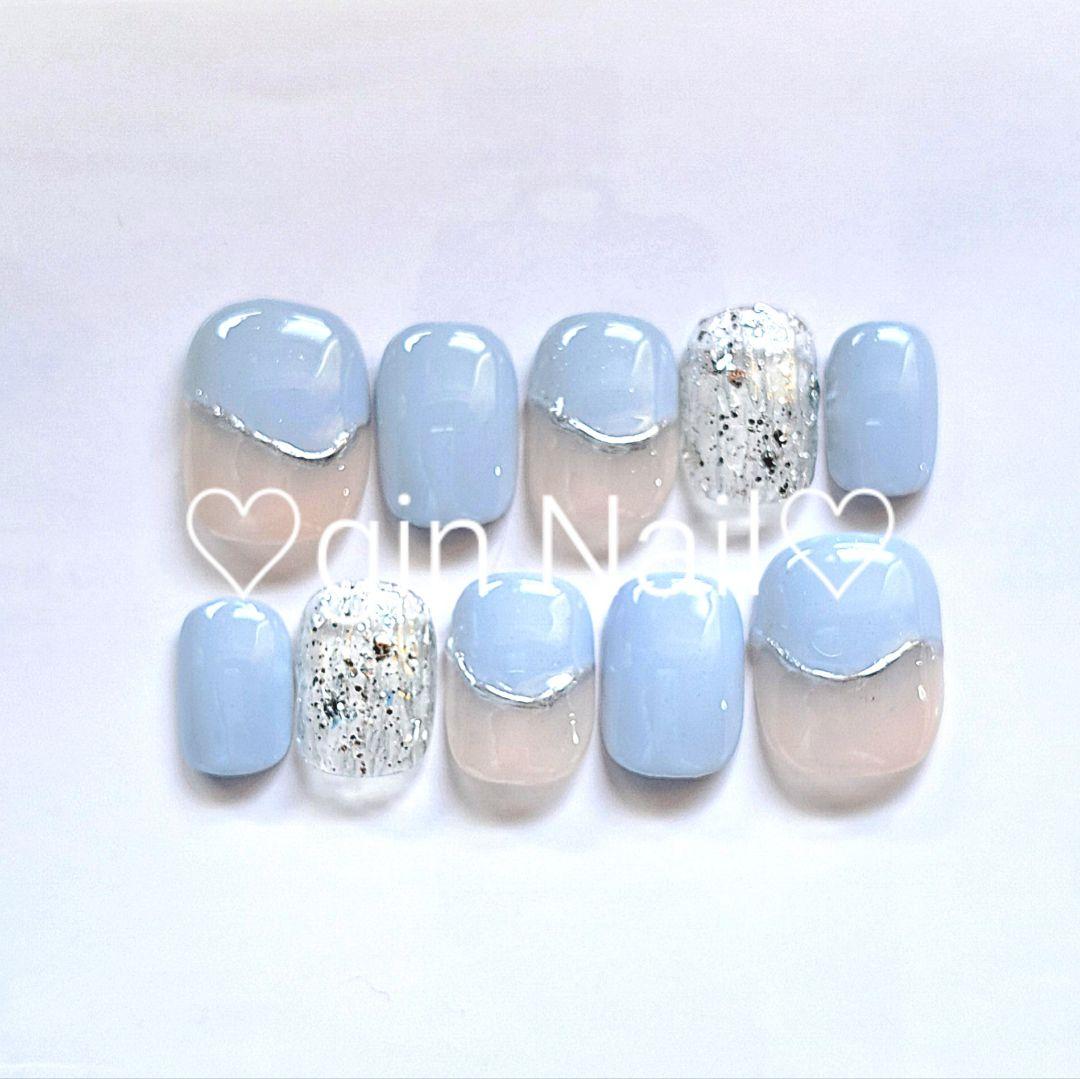 冬物セール❤️あめとSHOP❤️　ネイルチップ　チークネイル　ワンホン