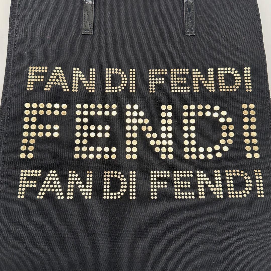 【未使用品】FENDI PERFUMES トートバッグ A4可 キャンバス 黒