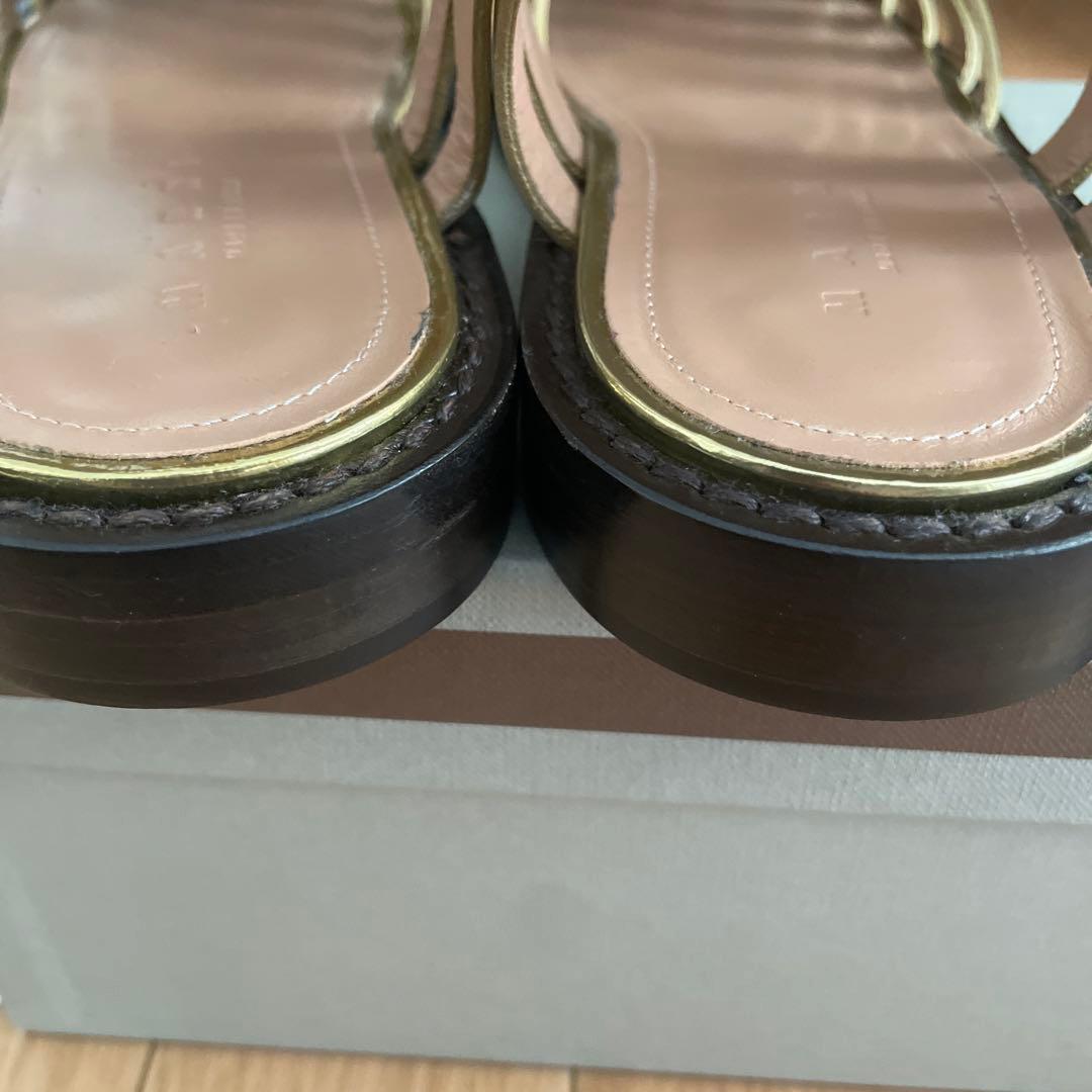 MARNI サンダル　ゴールド　38 未使用品