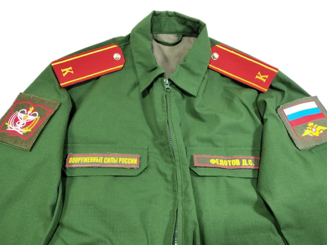 ロシア軍 実物 Военторг製 陸軍士官候補生 長袖 常勤服 48-3