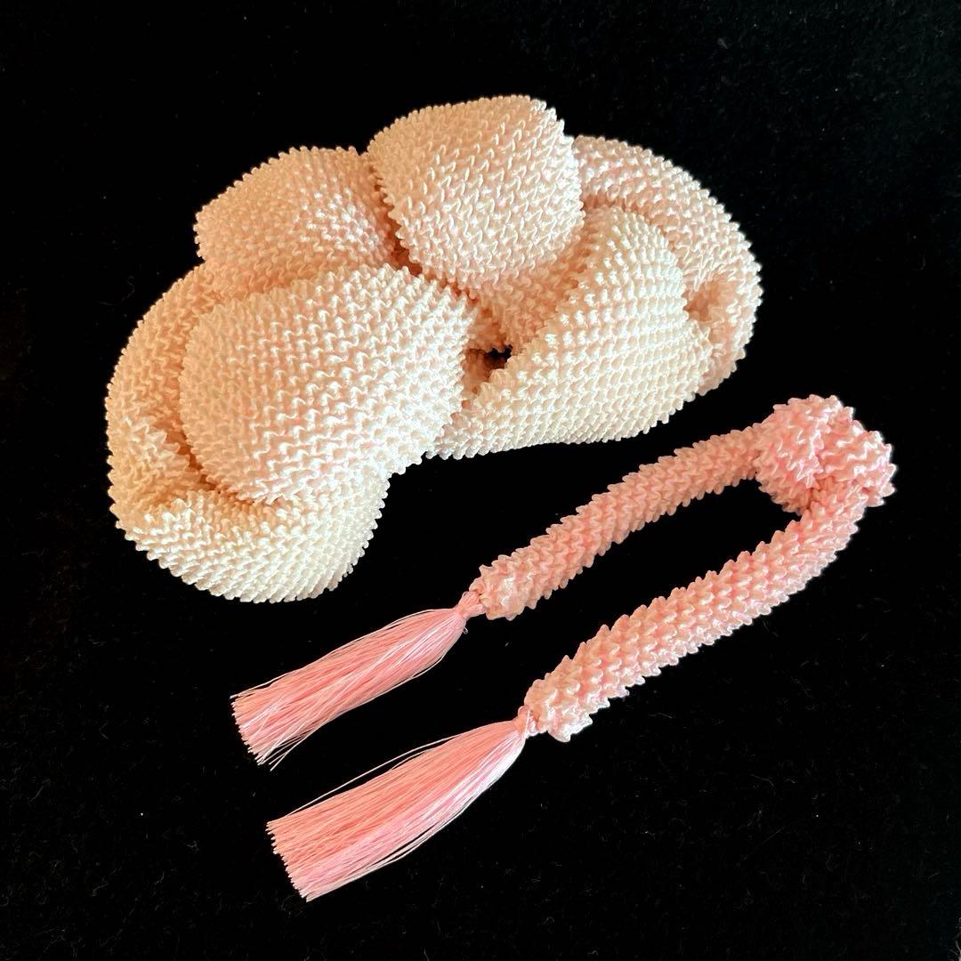 日本髪 髪飾り 七五三(7歳)～成人式 (ブルー×ピンク)