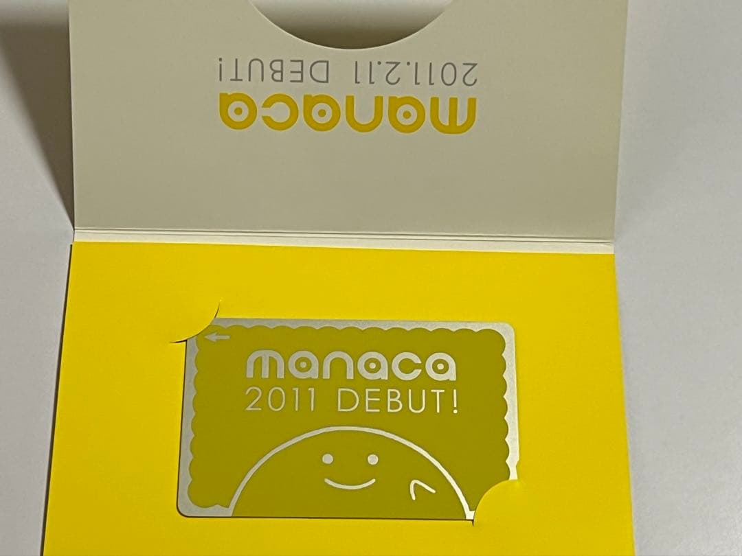 manaca デビュー 記念 マナカ 台紙付き
