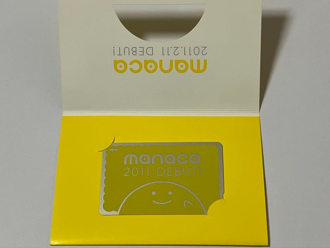 manaca デビュー 記念 マナカ 台紙付き