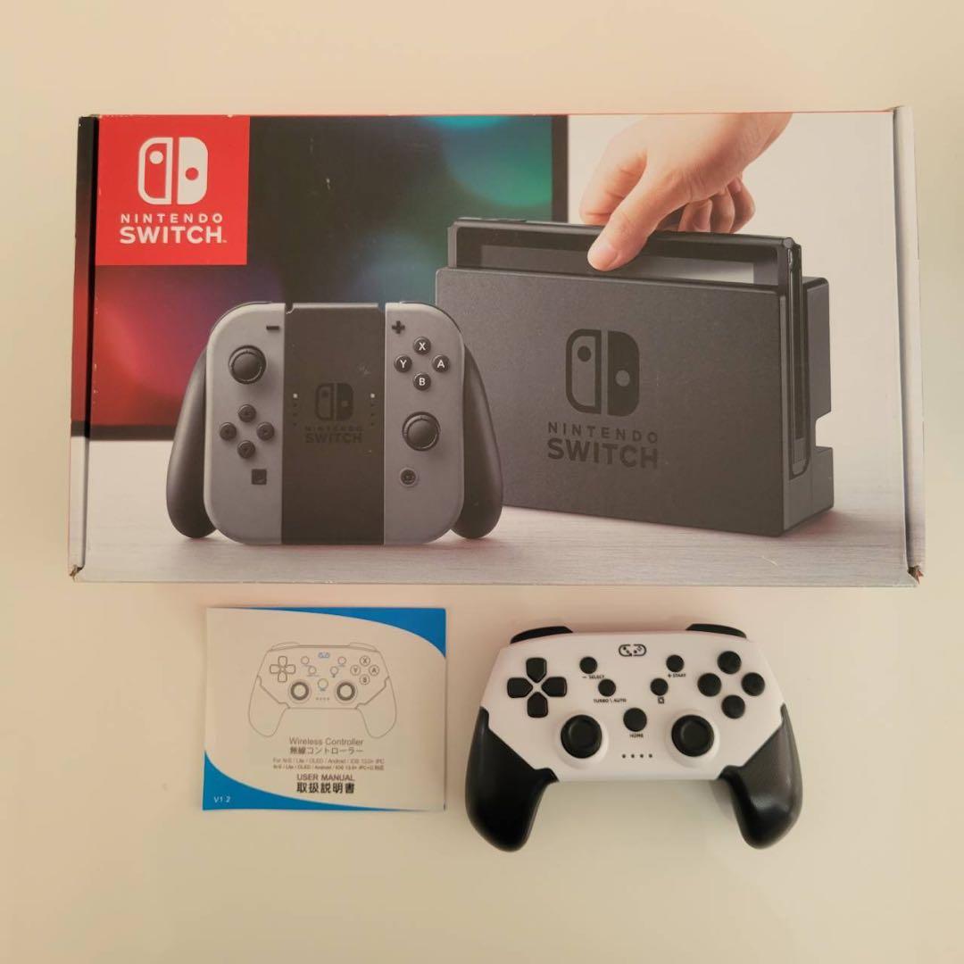 NintendoSwitch 本体 グレー コントローラー付き