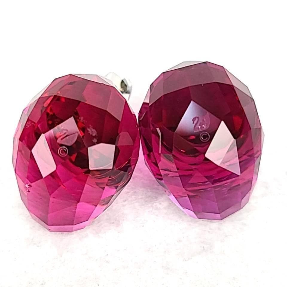 ●良品◇スワロフスキー　SWAROVSKI　ハッピーダック　ピンク　2個　箱 7