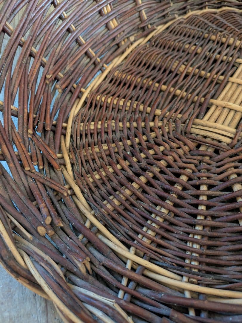 アンティーク　フラワーバスケット　花かご