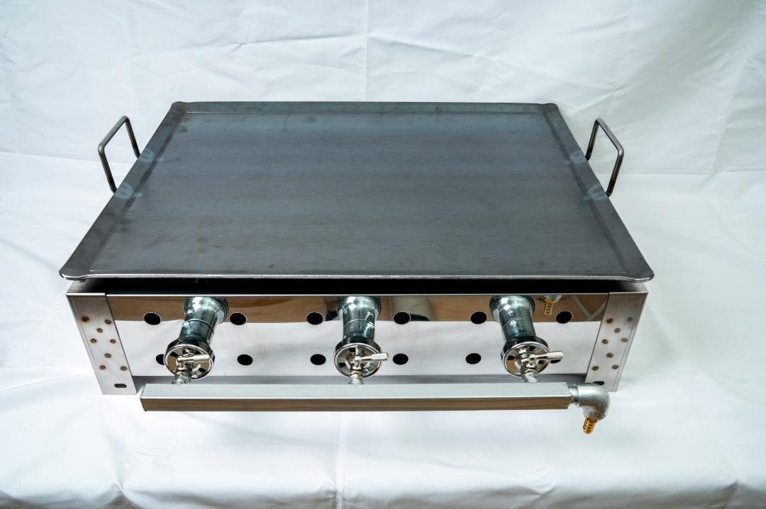 キャンセル品のため特価 持手付 ６ミリ鉄板 LPガス グリドル BBQ イベント