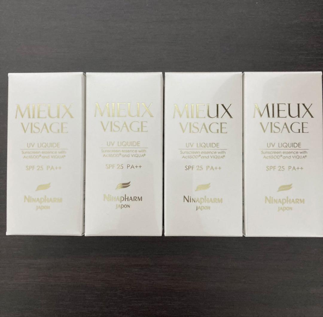 《4個》ニナファーム UVリキッド ミュー ヴィサージュ 日焼け止め 美容液