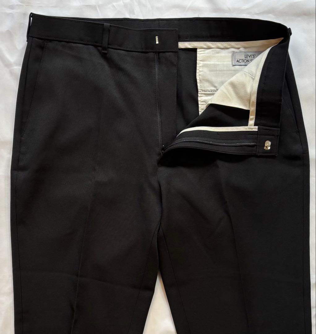 リーバイス アクションスラックス ブラック made in USA 程度良