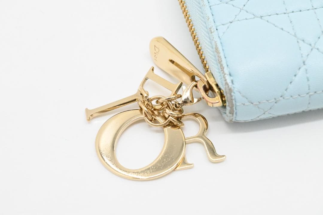 クリスチャンディオール　DIOR　レディディオール　長財布　ボヤージュ　ブルー