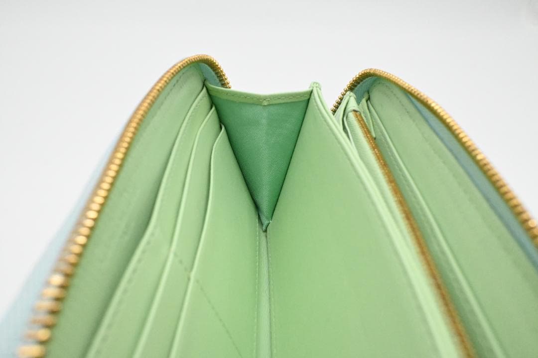 クリスチャンディオール　DIOR　レディディオール　長財布　ボヤージュ　ブルー