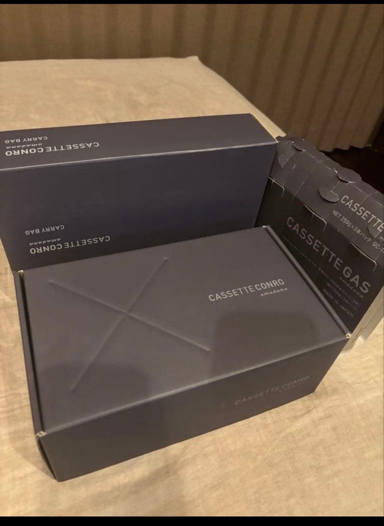 amadana カセットコンロ キャリーケース カセットガス付 新品