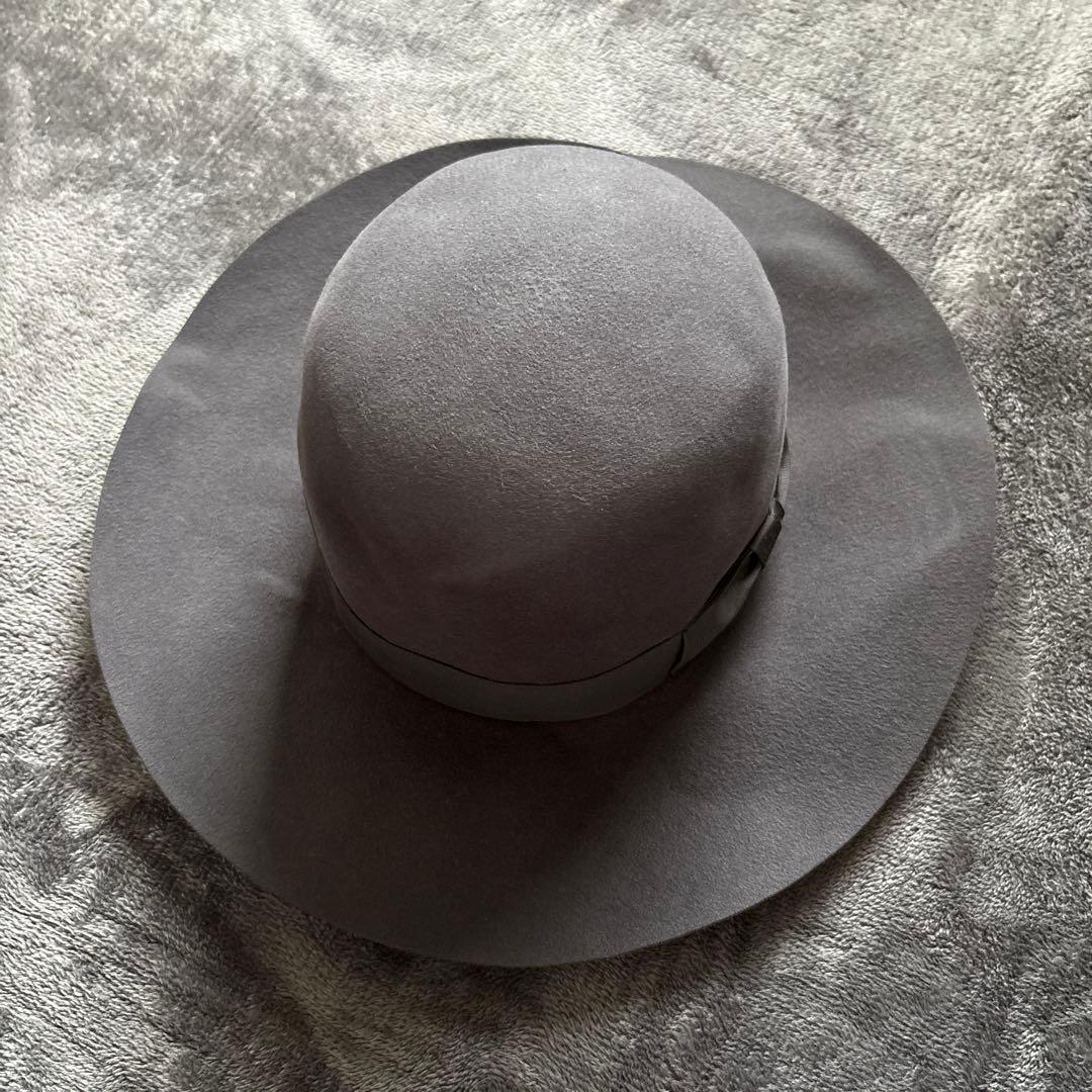 極美品！キジマタカユキ　ビーバーHAIR FELT HAT グレー