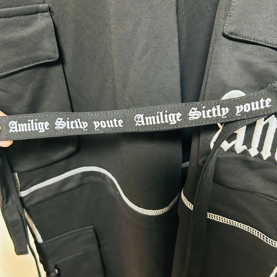 2wayロゴテープジョガーパンツ Amilige アミリージュ レフレム