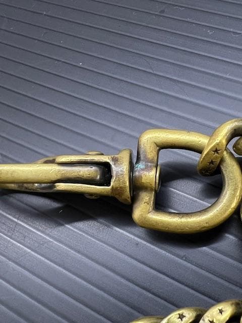 H-68 CALEE キャリー ウォレットチェーン 真鍮 廃盤品 コンチョ