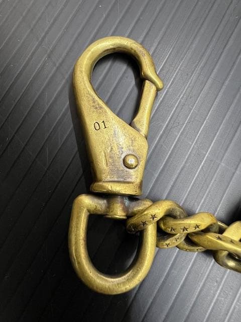 H-68 CALEE キャリー ウォレットチェーン 真鍮 廃盤品 コンチョ