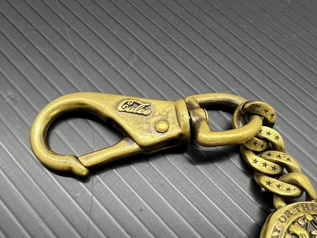 H-68 CALEE キャリー ウォレットチェーン 真鍮 廃盤品 コンチョ