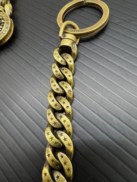 H-68 CALEE キャリー ウォレットチェーン 真鍮 廃盤品 コンチョ