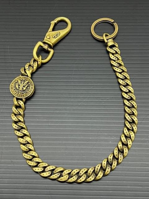 H-68 CALEE キャリー ウォレットチェーン 真鍮 廃盤品 コンチョ