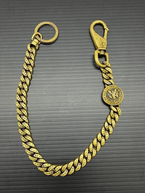 H-68 CALEE キャリー ウォレットチェーン 真鍮 廃盤品 コンチョ