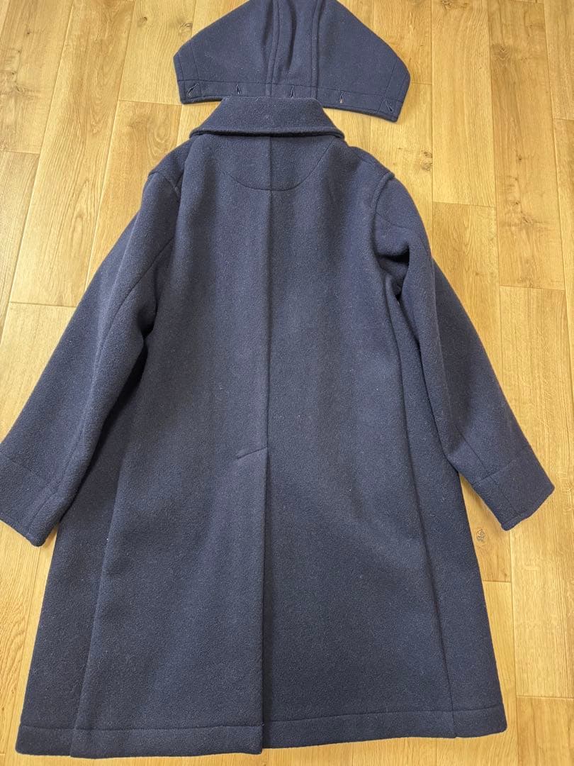 （新品に近い）ダントン☆DANTON☆コート☆ウールモッサ☆ネイビー 紺色☆38