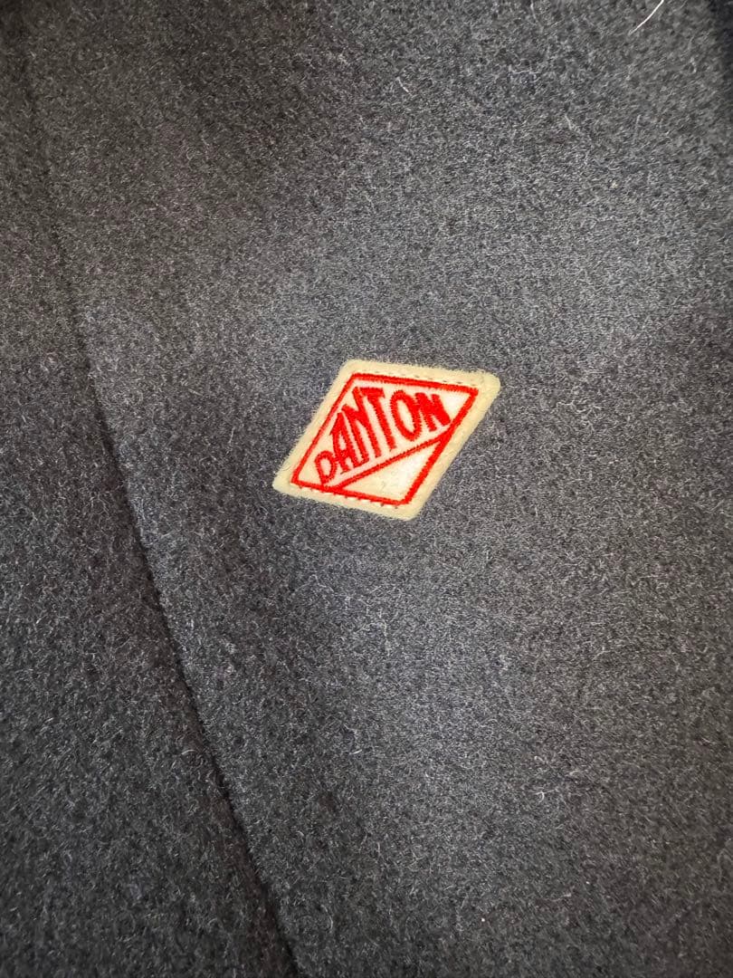 （新品に近い）ダントン☆DANTON☆コート☆ウールモッサ☆ネイビー 紺色☆38