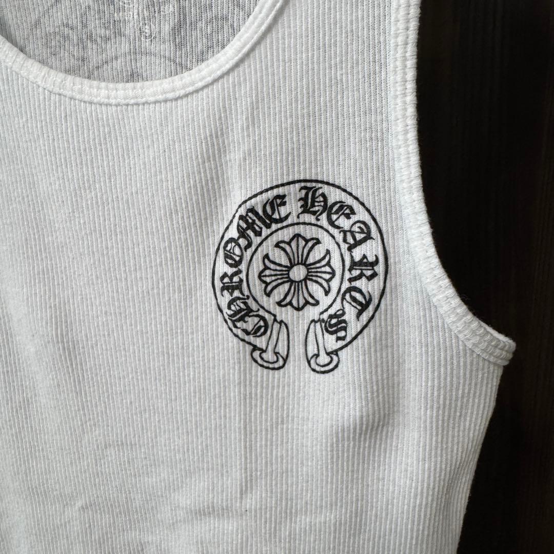 美品 クロムハーツ タンクトップ ホワイト Sサイズ ChromeHearts
