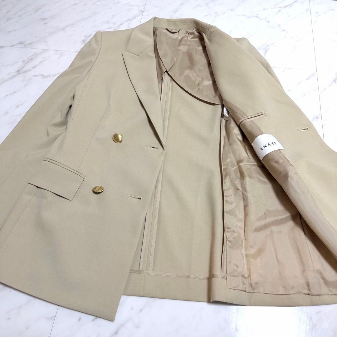 【未使用】完売品✨️アナイ オックス ストレッチ ダブル ジャケット 金ボタン