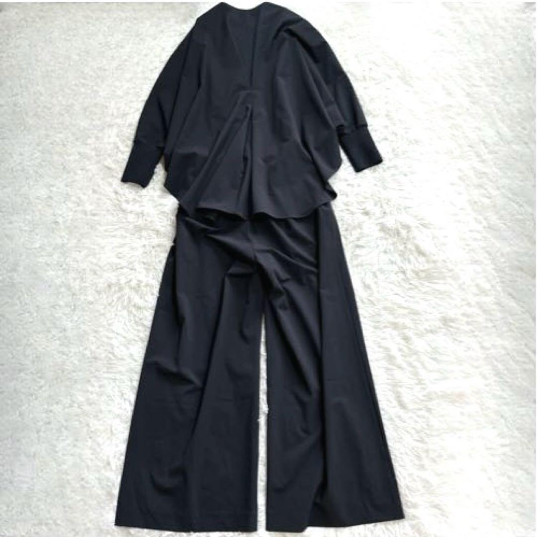 美品 ルフィル 2WAY オールインワン ストレッチ ジャンプスーツ ワンピース