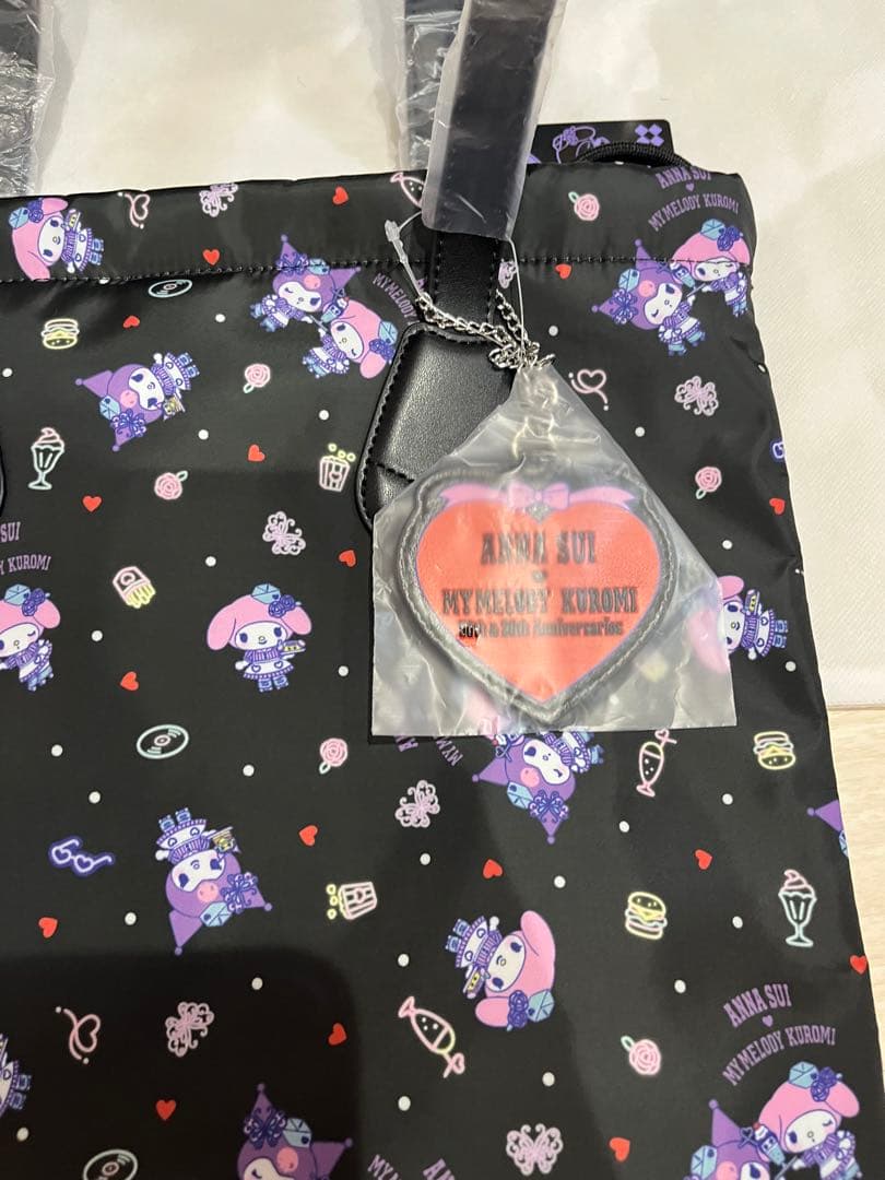 宮島　お値下げANNA SUI サンリオ　マイメロクロミ柄トートバッグ