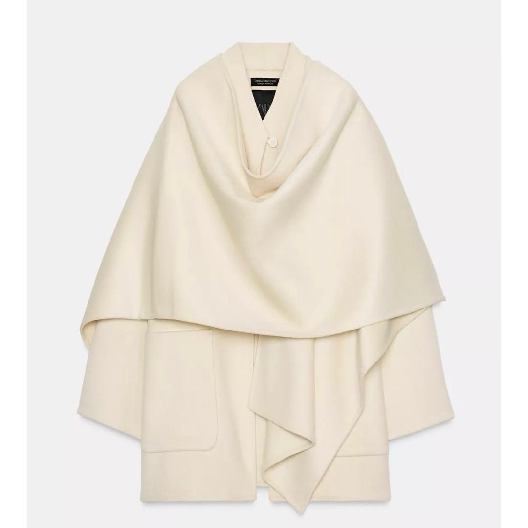 ZARA ウールケープコートXS 完売品