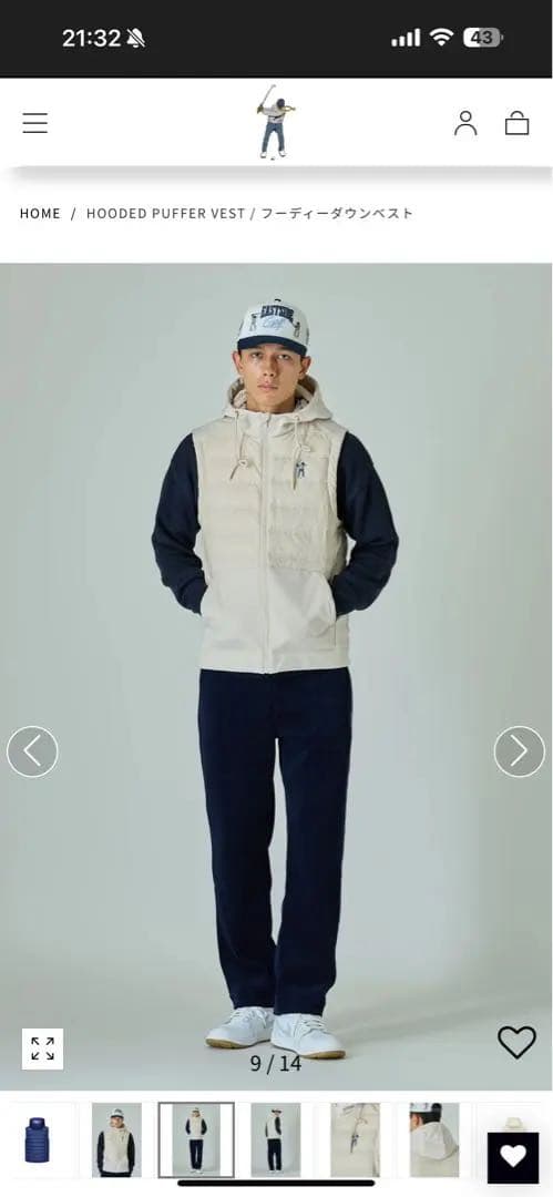 最終値下げ⭐︎美品⭐︎Eastside Golf フード付きゴルフベスト