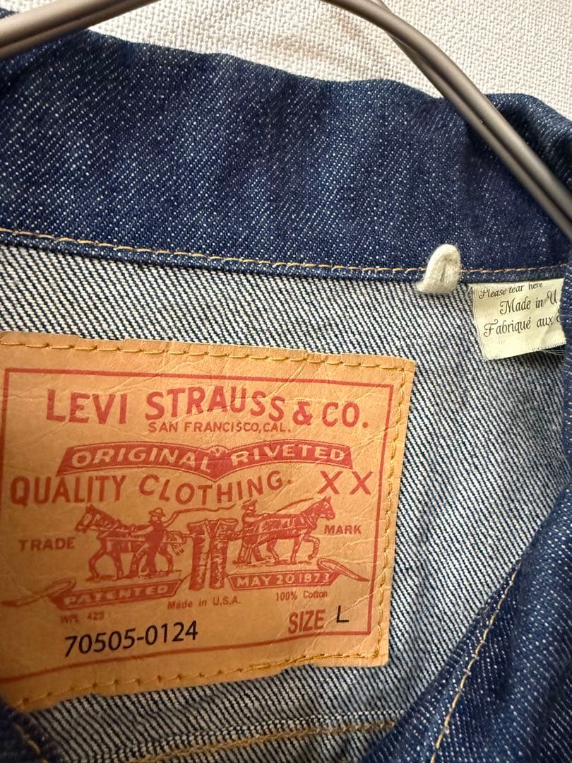 アメリカ製LVCリーバイス 70505-0124 デニムジャケットL
