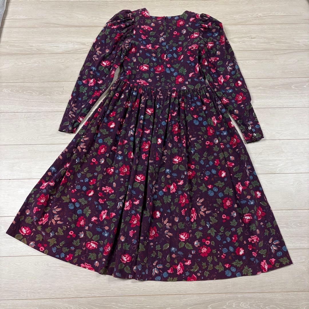 希少 大きいサイズLAURA ASHLEY ヴィンテージ 花柄 ロングワンピース