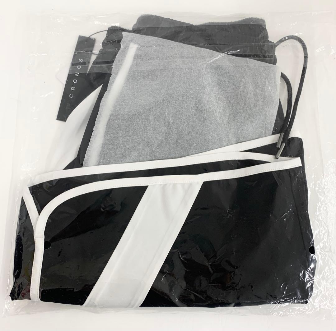 あ*様 【M158】 新品 CRONOS ショートパンツ 36 ブラック×ホワイ