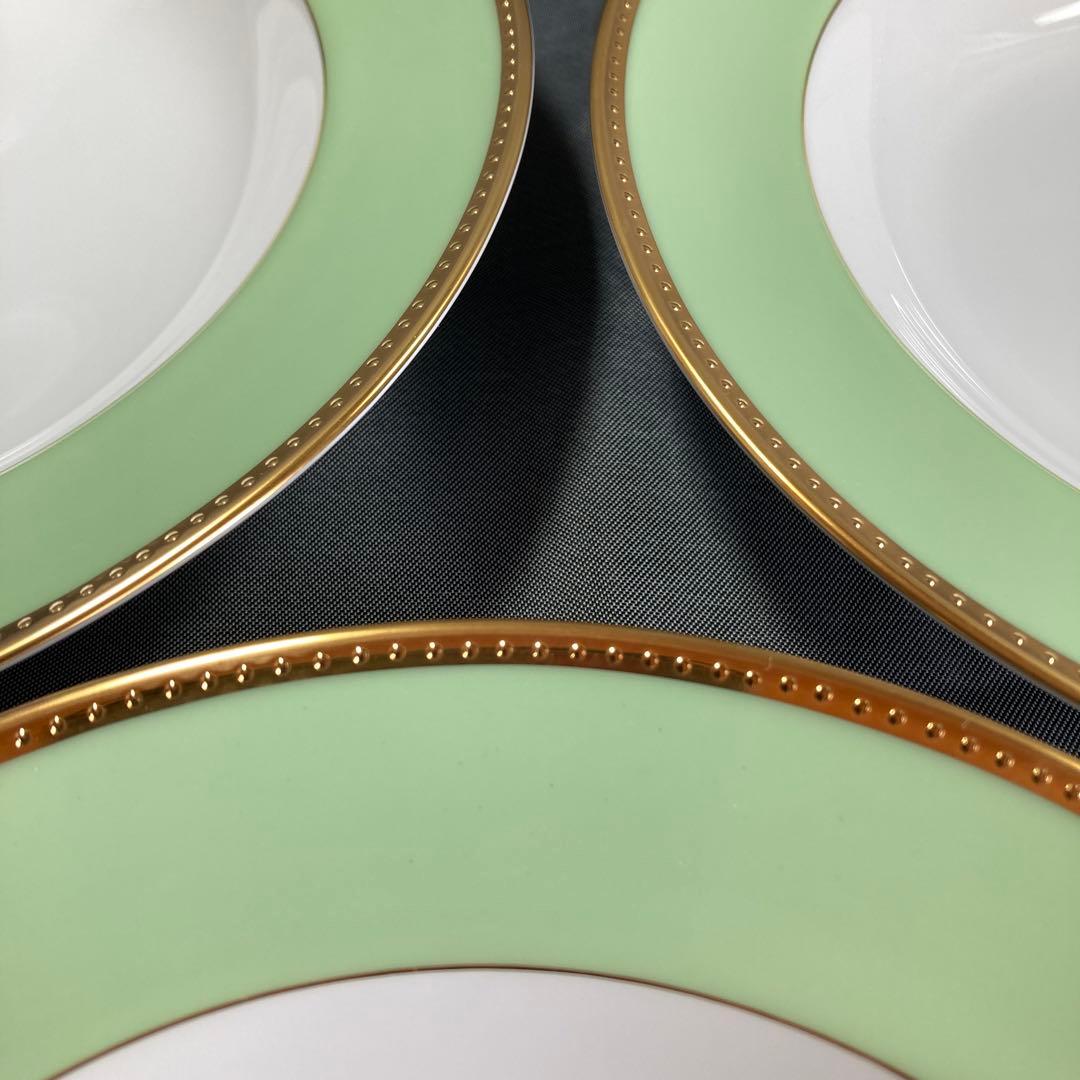 hal　大倉陶園　メイグリーン　スープ皿　6枚　ディーププレート