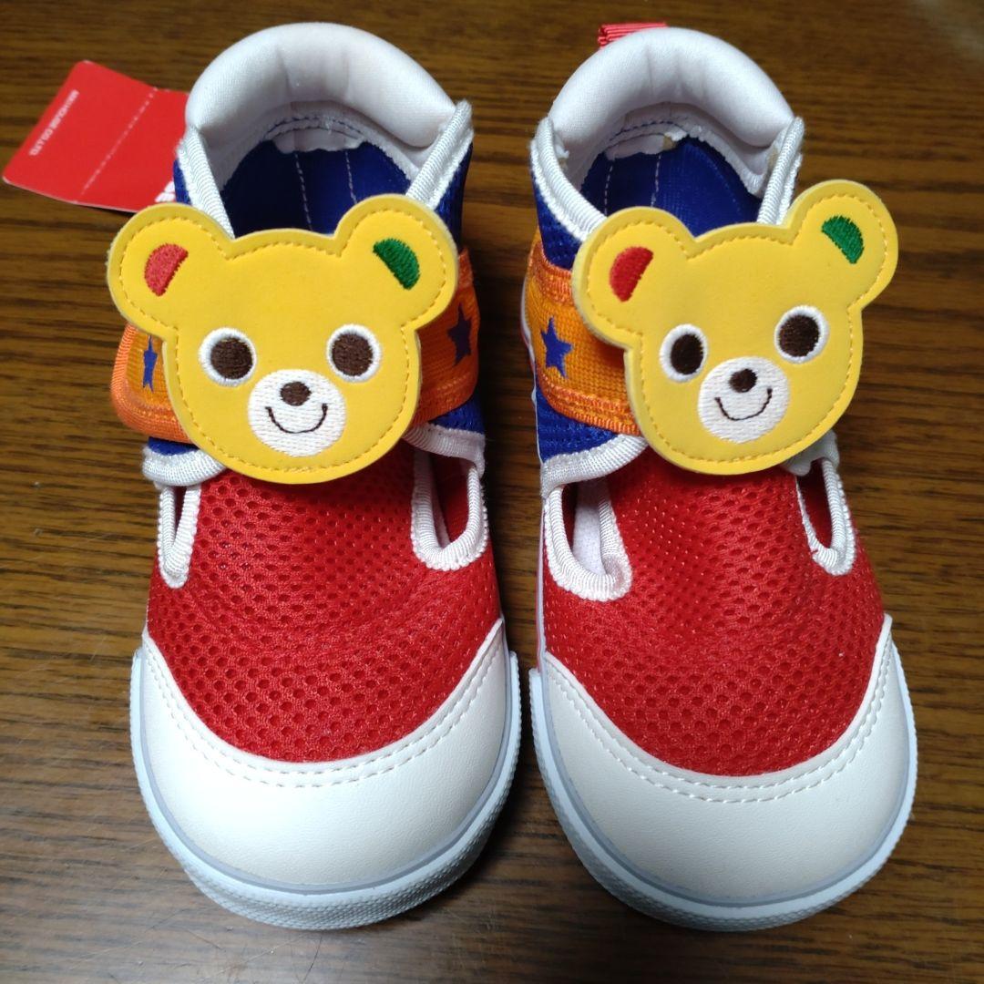 ミキハウス クマの顔スニーカー 15.5cm