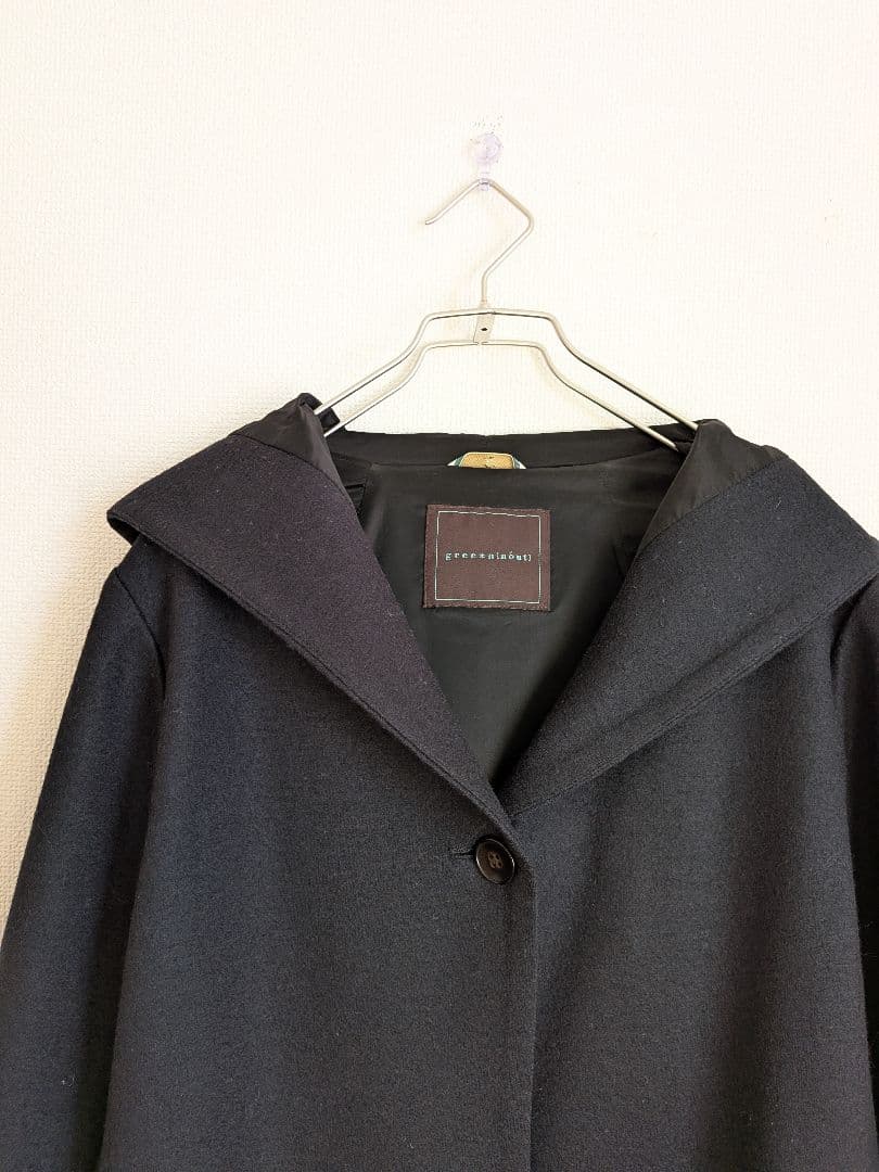 大きいサイズ 15号 greennoutグリーンノート圧縮天竺ウールコート