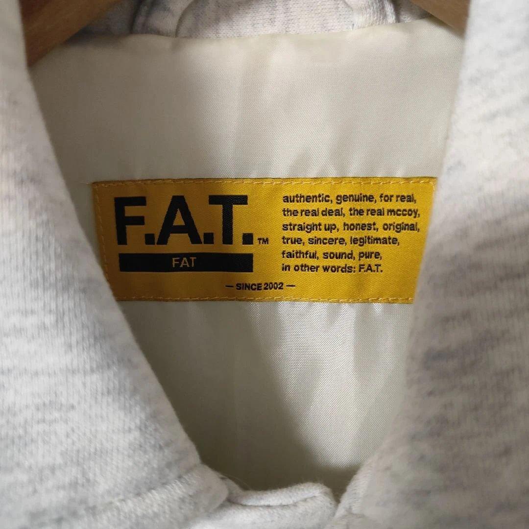 極美品FATグレー系カラー スウェットスタジャン サイズFAT(XL)